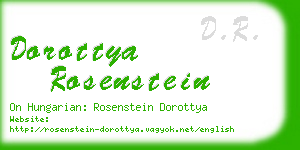 dorottya rosenstein business card